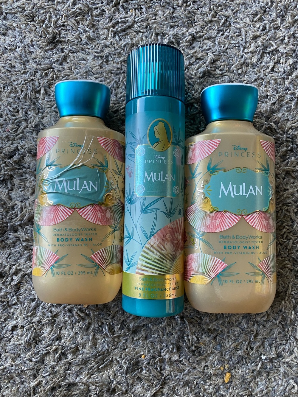 Bath & Body Works Disney Princess Mulan Body Wash & Fragrance Mist Trio Set